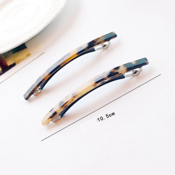 “Anna” Tortoise Shell Chic Hair Barrette Pin/Clip main image 5